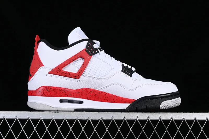 All categories Air Jordan Jordan series basketball shoes Air Jordan 4 LJR version Air Jordan 4 Red "Cement" AJ4 Joe 4 red cement reverse flame red DH6927-161